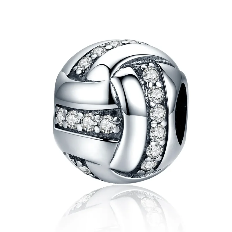 (image for) Pandora Style Silver Charm, Glittering Complex - SCC302 - Product Image