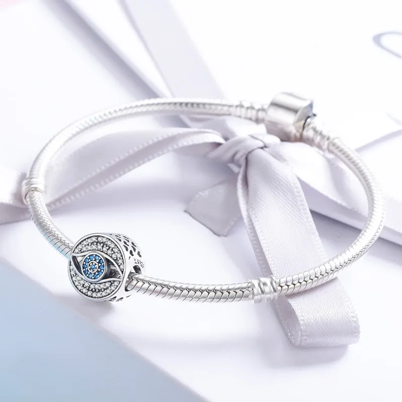 (image for) Pandora Style Silver Charm, Guardian Eye - SCC565 - View 4