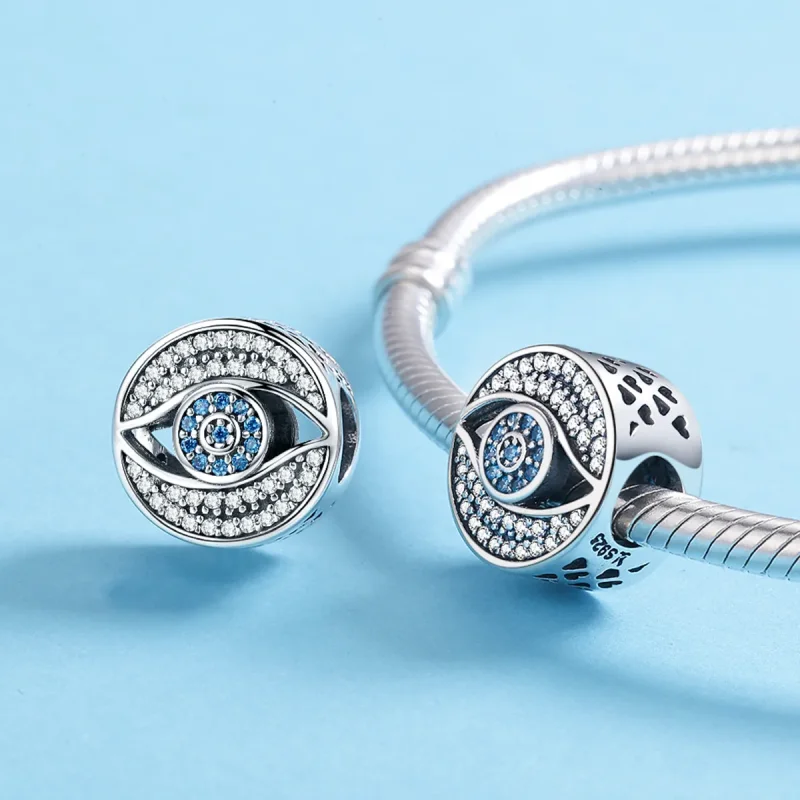 (image for) Pandora Style Silver Charm, Guardian Eye - SCC565 - View 5