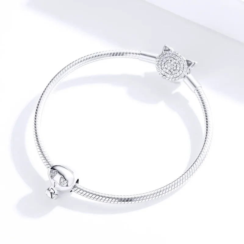 (image for) Pandora Style Silver Charm, Halloween Skull - SCC1362 - View 2