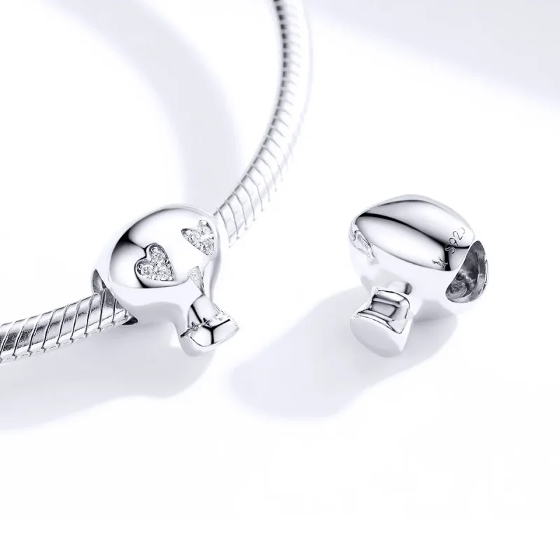 (image for) Pandora Style Silver Charm, Halloween Skull - SCC1362 - View 4