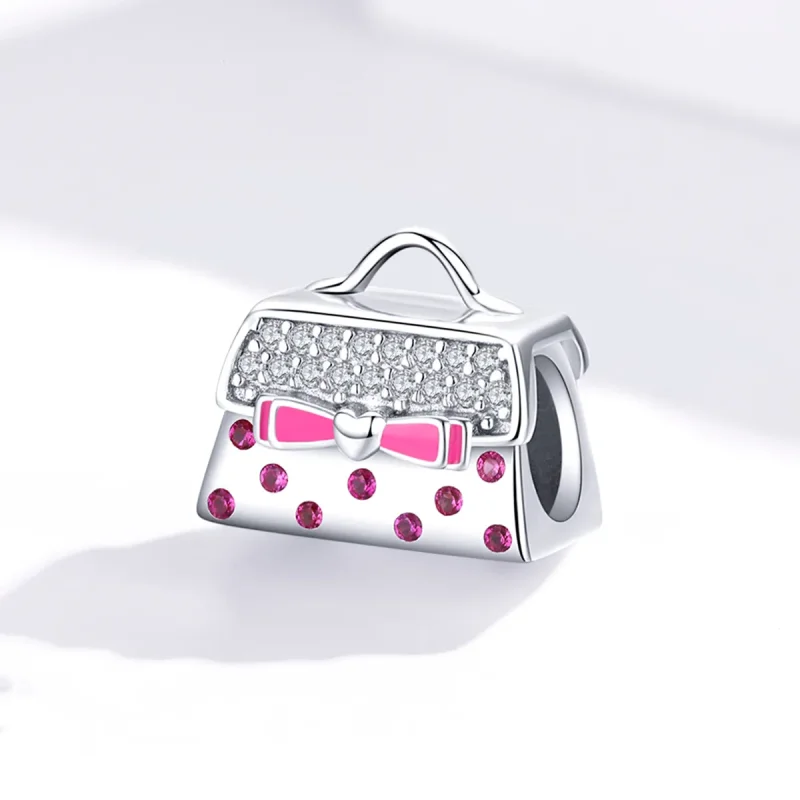 (image for) Pandora Style Silver Charm, Handbag, Multicolor Enamel - SCC1391 - View 2