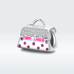 (image for) Pandora Style Silver Charm, Handbag, Multicolor Enamel - SCC1391