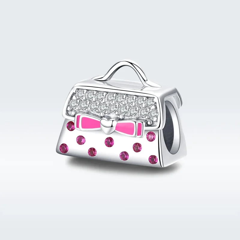(image for) Pandora Style Silver Charm, Handbag, Multicolor Enamel - SCC1391 - Product Image