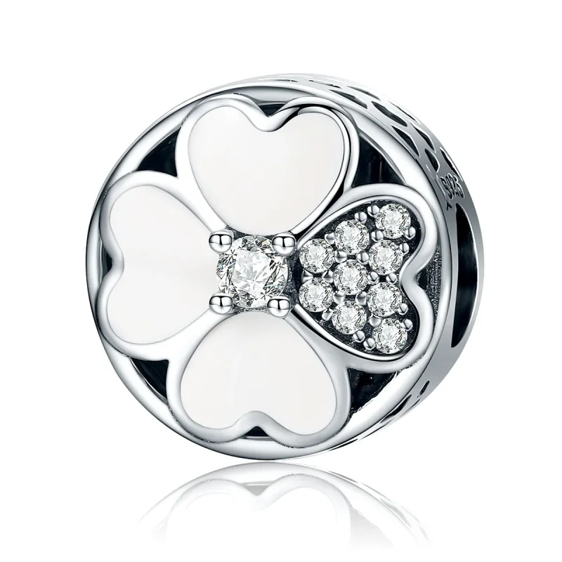 (image for) Pandora Style Silver Charm, Happy Petals, Enamel - SCC250 - Product Image