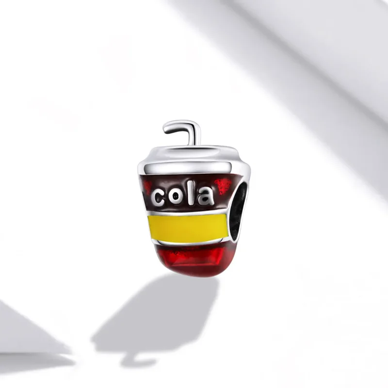 (image for) Pandora Style Silver Charm, Happy Soda, Multicolor Enamel - SCC1828 - View 2