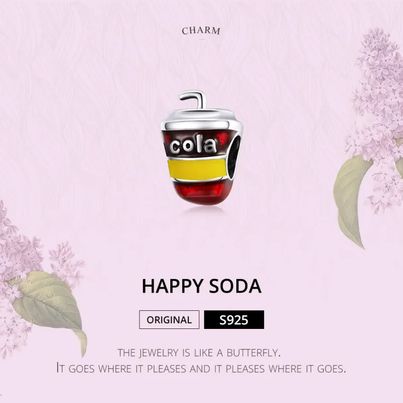 (image for) Pandora Style Silver Charm, Happy Soda, Multicolor Enamel - SCC1828 - View 6
