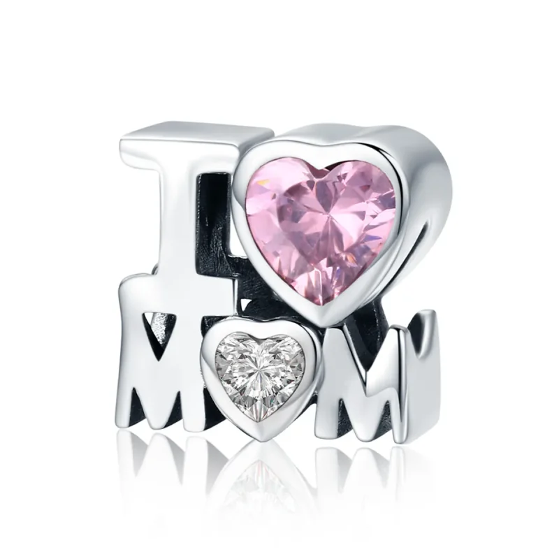 (image for) Pandora Style Silver Charm, I Love Mom - SCC579 - Product Image