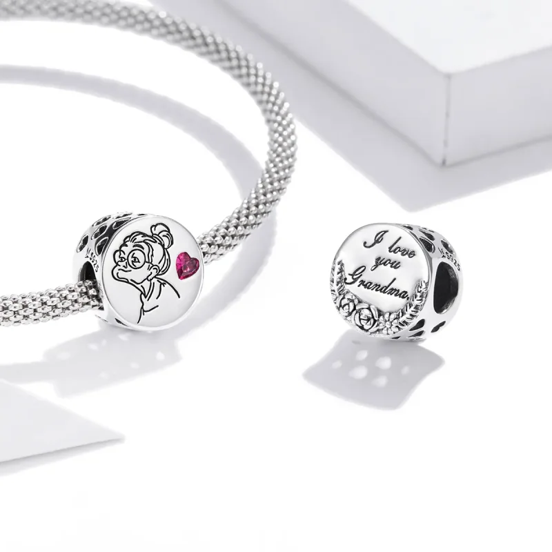 (image for) Pandora Style Silver Charm, I Love You Grandma Gigi - SCC1762 - View 4