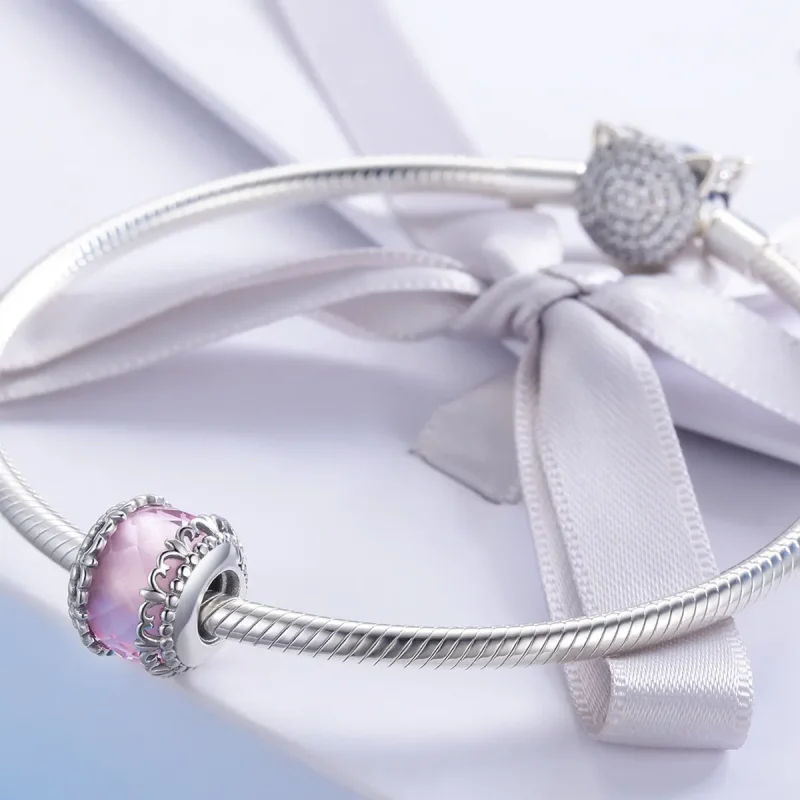 (image for) Pandora Style Silver Charm, Iris - SCC711 - View 2