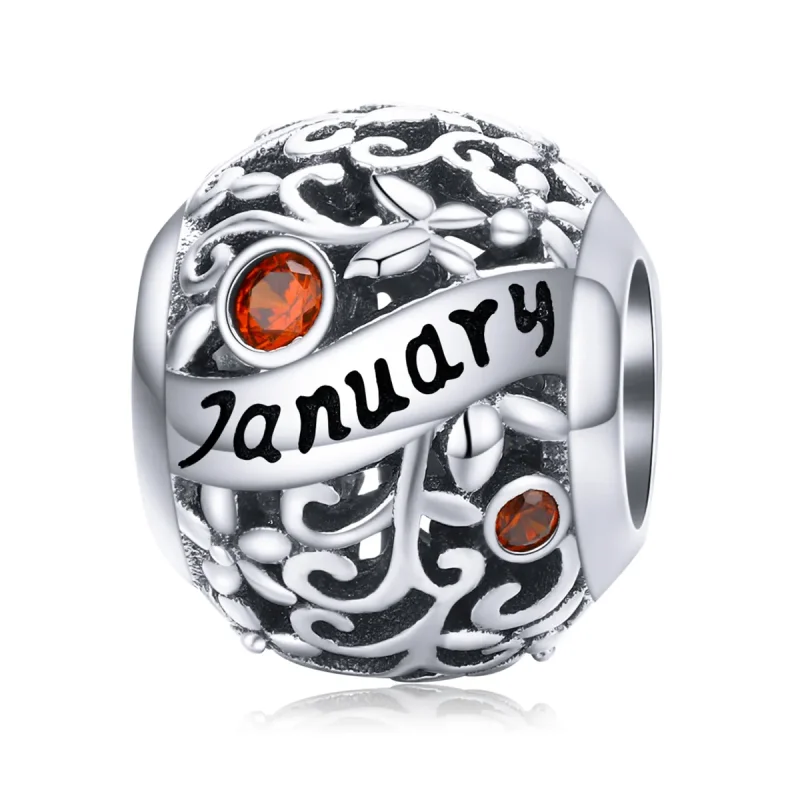 (image for) Pandora Style Silver Charm, January Birthstone - SCC1385-1 - Product Image