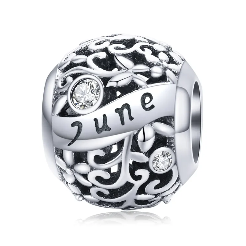 (image for) Pandora Style Silver Charm, June Birthstone - SCC1385-6 - Product Image