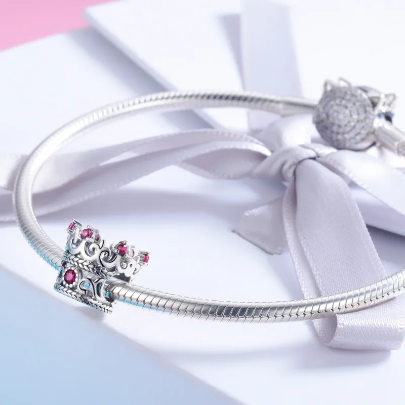 (image for) Pandora Style Silver Charm, King's Crown - SCC776 - View 3