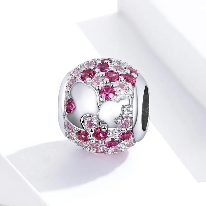 (image for) Pandora Style Silver Charm, Kiss From Mama - BSC225 - View 2