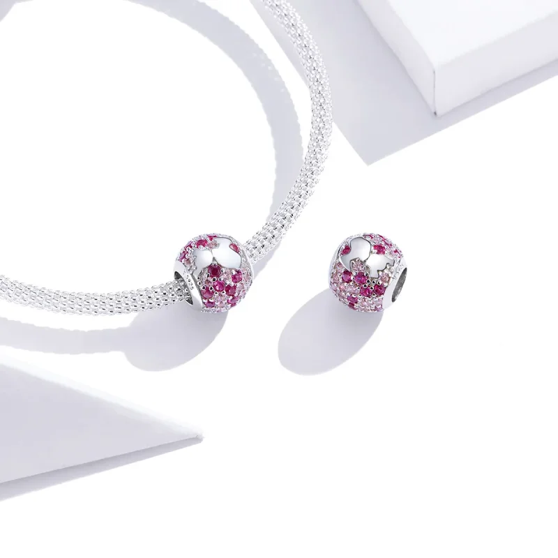 (image for) Pandora Style Silver Charm, Kiss From Mama - BSC225 - View 4