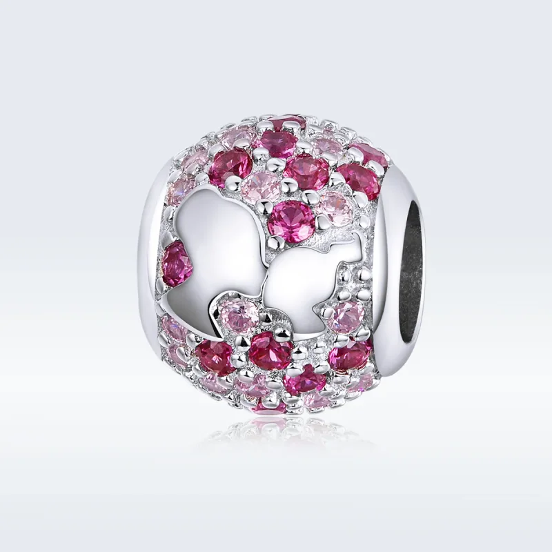 (image for) Pandora Style Silver Charm, Kiss From Mama - BSC225 - View 5