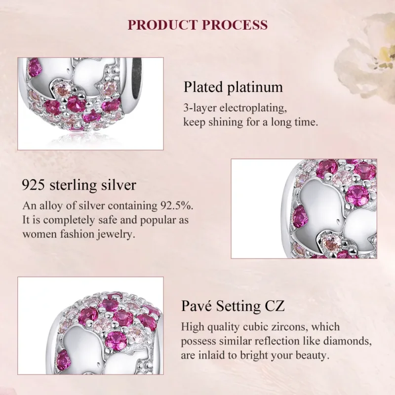 (image for) Pandora Style Silver Charm, Kiss From Mama - BSC225 - View 7