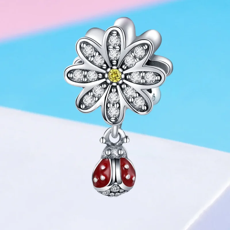 (image for) Pandora Style Silver Charm, Ladybird's Story, Multicolor Enamel - SCC727 - View 4