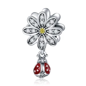 (image for) Pandora Style Silver Charm, Ladybird's Story, Multicolor Enamel - SCC727