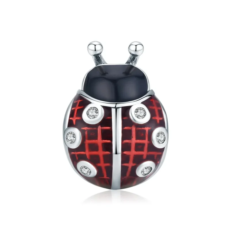 (image for) Pandora Style Silver Charm, Ladybug, Multicolor Enamel - SCC1481 - Product Image