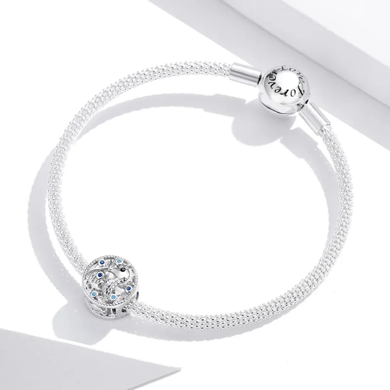 (image for) Pandora Style Silver Charm, Leisurely Seahorse - BSC266 - View 3