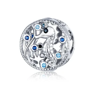(image for) Pandora Style Silver Charm, Leisurely Seahorse - BSC266