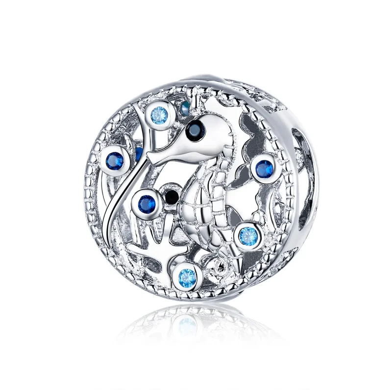 (image for) Pandora Style Silver Charm, Leisurely Seahorse - BSC266 - Product Image