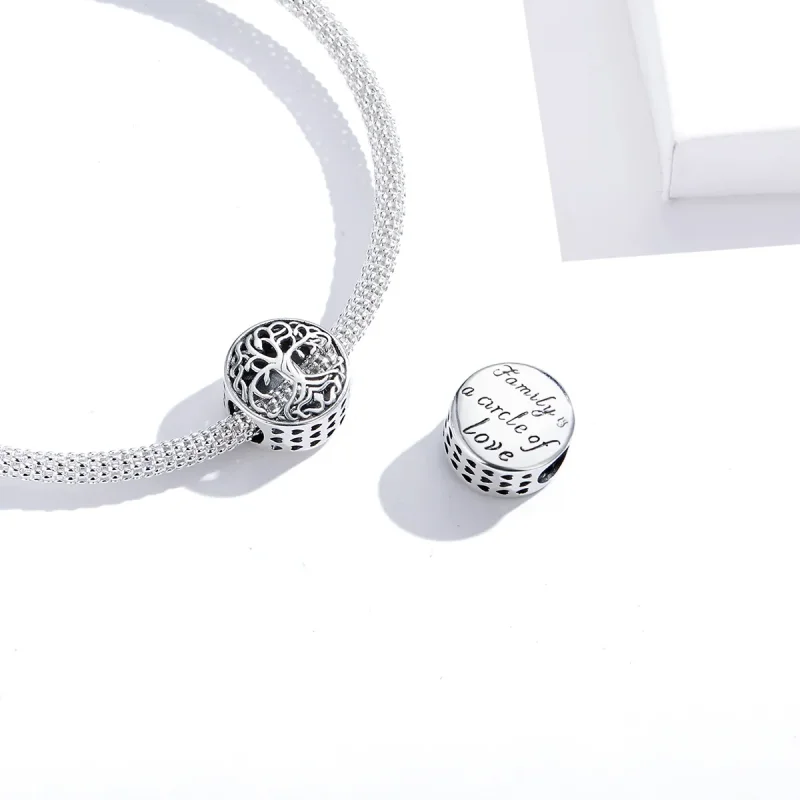 (image for) Pandora Style Silver Charm, Life Tree - SCC1457 - View 3