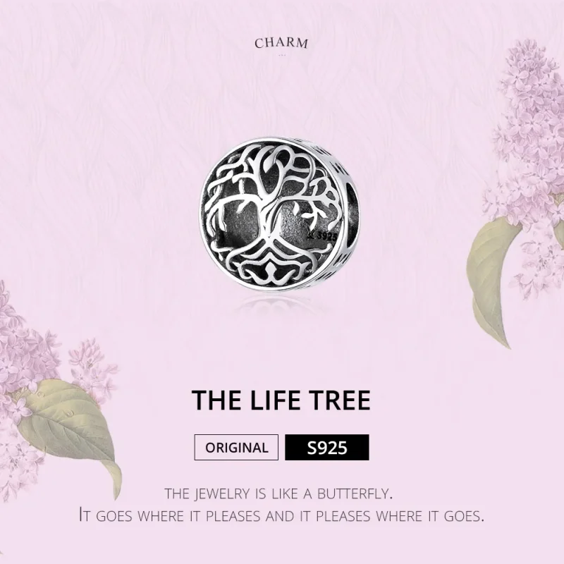 (image for) Pandora Style Silver Charm, Life Tree - SCC1457 - View 6