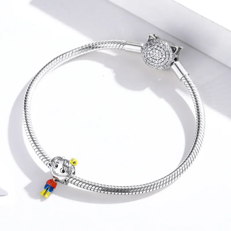 (image for) Pandora Style Silver Charm, Little Prince, Multicolor Enamel - SCC1813 - View 3