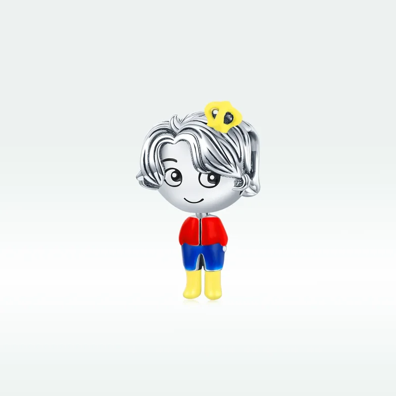 (image for) Pandora Style Silver Charm, Little Prince, Multicolor Enamel - SCC1813 - View 5