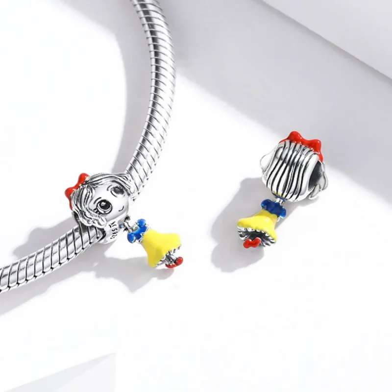 (image for) Pandora Style Silver Charm, Little Princess, Multicolor Enamel - SCC1814 - View 4