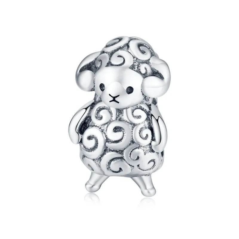 (image for) Pandora Style Silver Charm, Little Sheep - BSC187 - Product Image