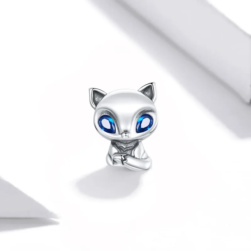 (image for) Pandora Style Silver Charm, Lively Little Fox - SCC1808 - View 2