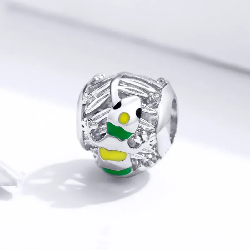 (image for) Pandora Style Silver Charm, Lizard, Multicolor Enamel - BSC199 - View 2