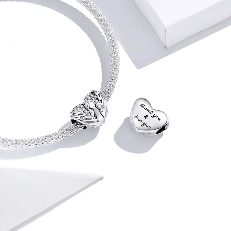 (image for) Pandora Style Silver Charm, Love Cameos - SCC1462 - View 3