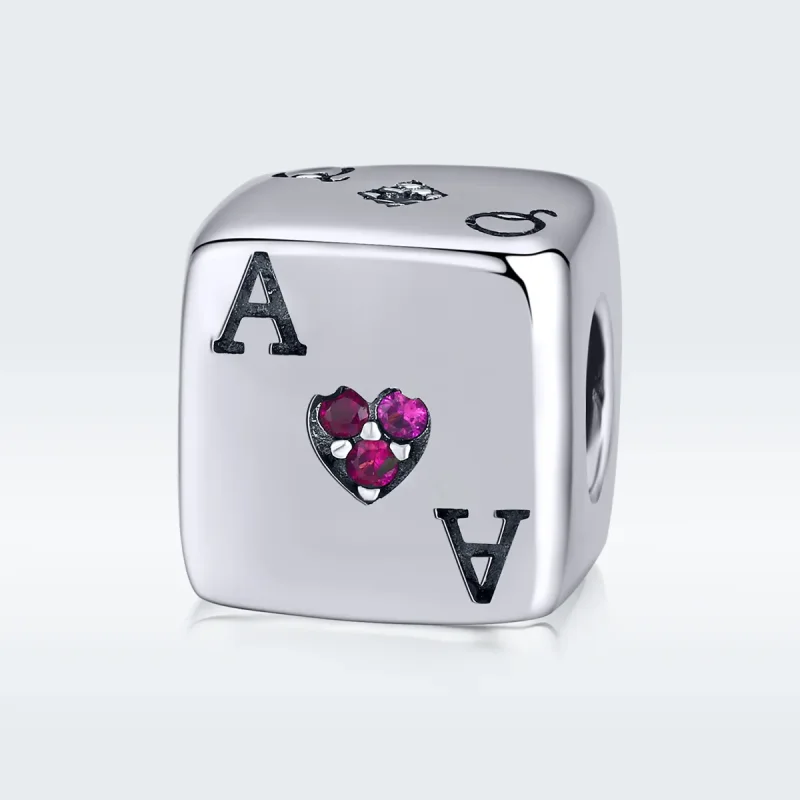 (image for) Pandora Style Silver Charm, Love Dice - SCC1440 - View 5