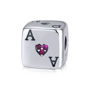 (image for) Pandora Style Silver Charm, Love Dice - SCC1440