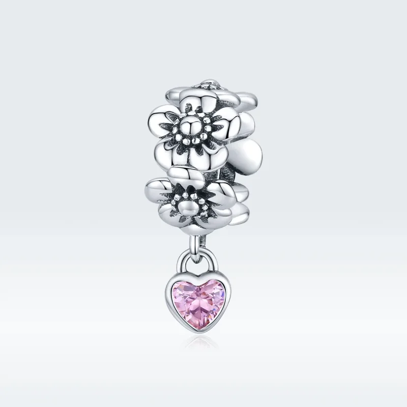 (image for) Pandora Style Silver Charm, Love Flower - SCC1485 - Product Image