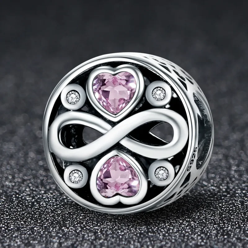 (image for) Pandora Style Silver Charm, Love Lasts - SCC240 - View 2