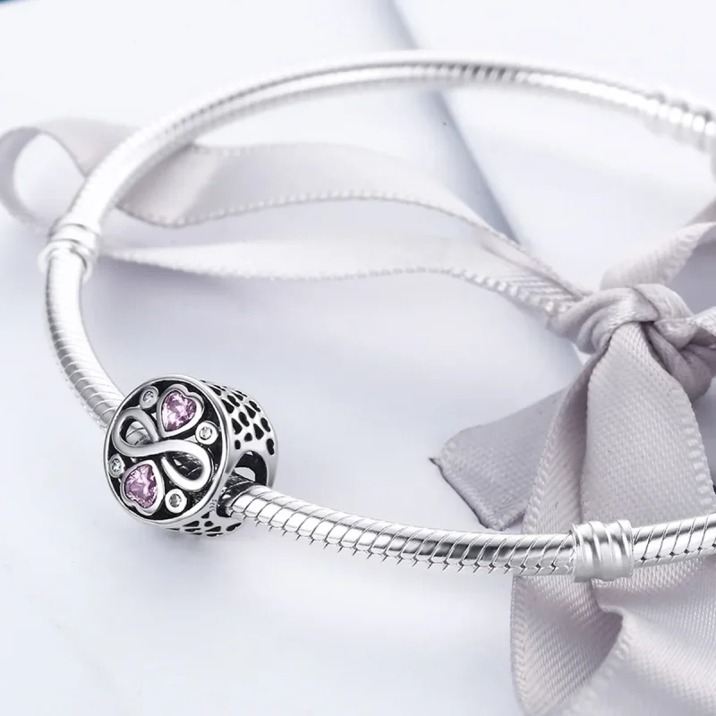 (image for) Pandora Style Silver Charm, Love Lasts - SCC240 - View 4