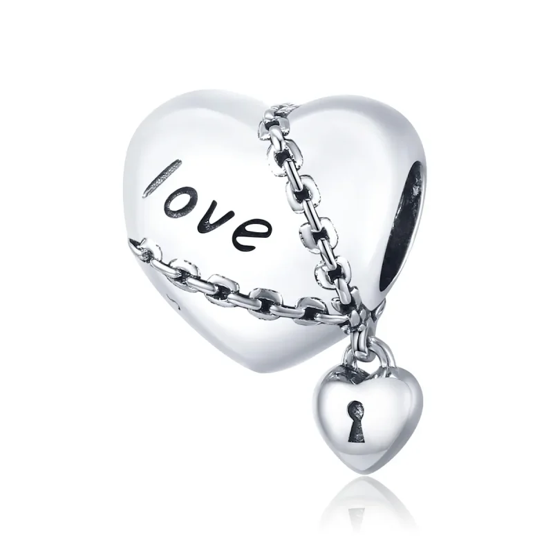 (image for) Pandora Style Silver Charm, Love Lock - SCC1553 - Product Image