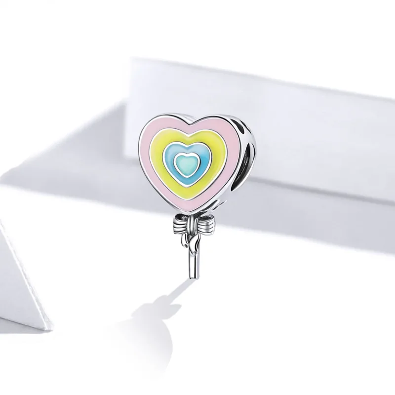 (image for) Pandora Style Silver Charm, Love Lollipop, Multicolor Enamel - SCC1746 - View 2