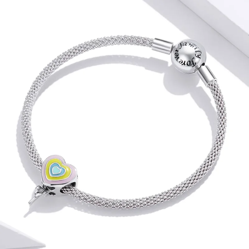 (image for) Pandora Style Silver Charm, Love Lollipop, Multicolor Enamel - SCC1746 - View 3