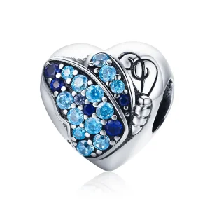 (image for) Pandora Style Silver Charm, Love of Butterfly - SCC653