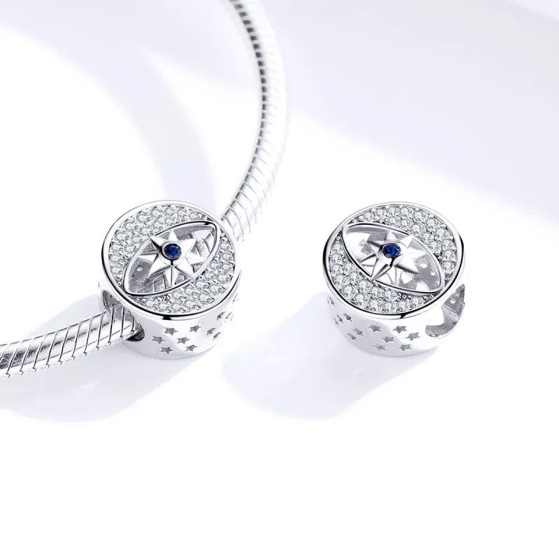 (image for) Pandora Style Silver Charm, Lucky Eye - SCC1368 - View 2