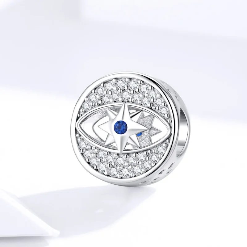 (image for) Pandora Style Silver Charm, Lucky Eye - SCC1368 - View 3