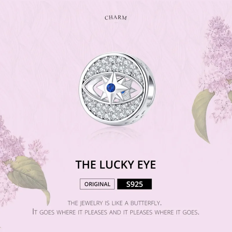 (image for) Pandora Style Silver Charm, Lucky Eye - SCC1368 - View 5