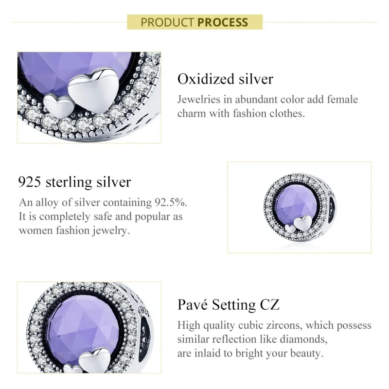 (image for) Pandora Style Silver Charm, Magic - SCC1817 - View 7