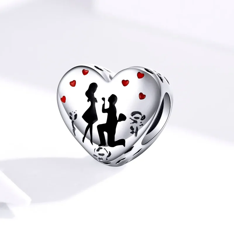 (image for) Pandora Style Silver Charm, Marry Me, Multicolor Enamel - SCC1403 - View 2